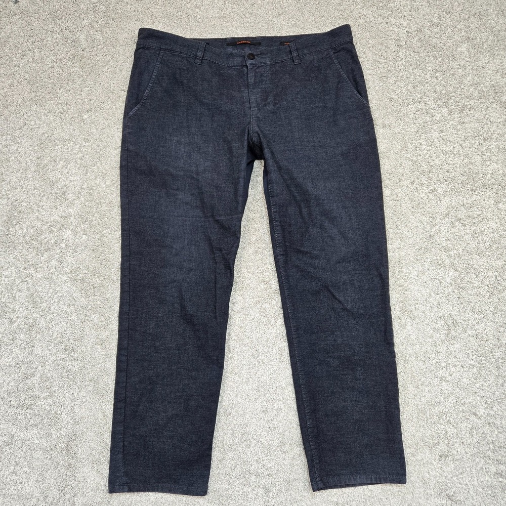 Alberto Pants Mens 36x30 (fits 37x28) Lou-J slim fit retro dark wash blue‎